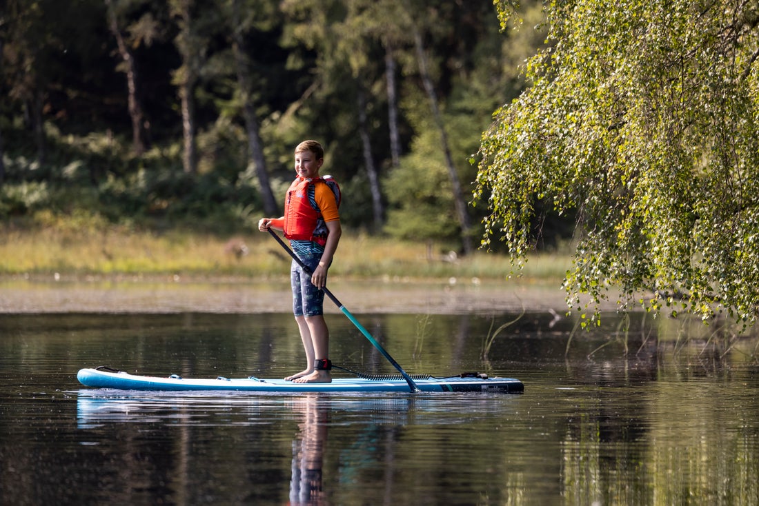 RED HYBRID TOUGH ADJUSTABLE SUP PADDLE