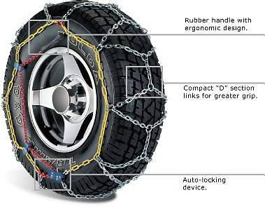 Alpine Star Diamond Pattern EasyFit SUV Snow Chains - Sun And Snow