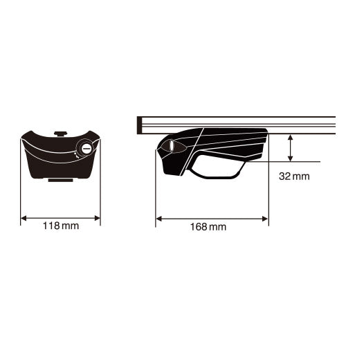 Inno XS100 Flush Aero Base Stay - Sun And Snow