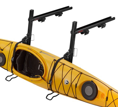 Yakima Showdown lifter with yellow kayak