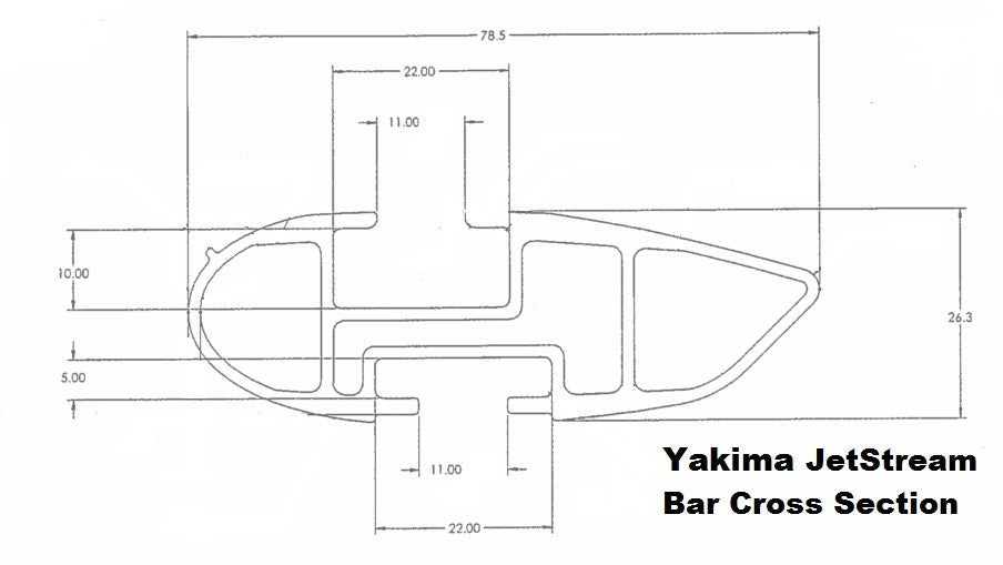 Yakima JetStream Bars Black