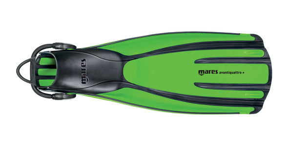 Mares Avanti Quattro + Dive Fins Lime - Sun And Snow