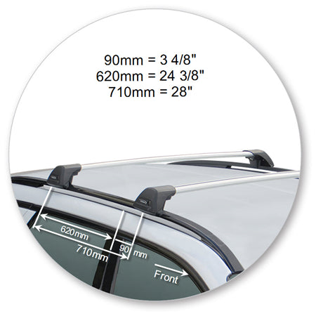 Whispbar S8W or S8WB Flush Bar Discovery Sport - Sun And Snow